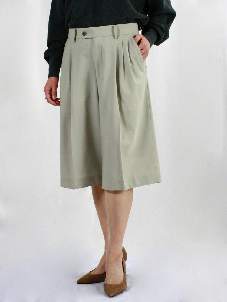 ESLOW / WOOLTORO CULOTTE PANTS / LIGHT BEIGE / A2051FP205