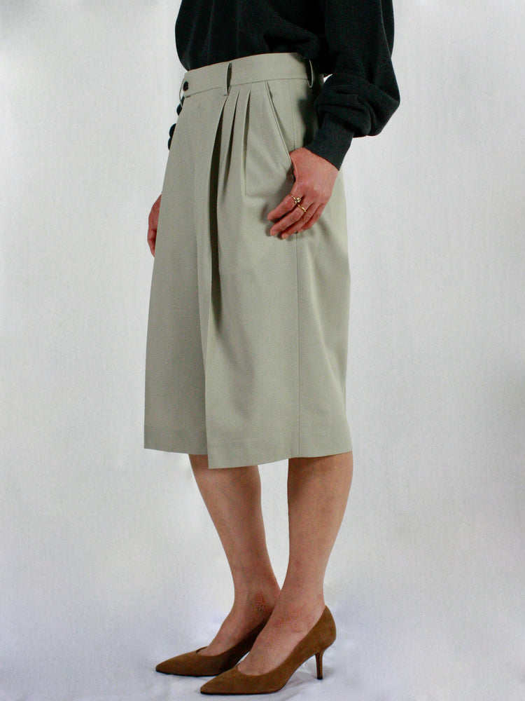 ESLOW / WOOLTORO CULOTTE PANTS / LIGHT BEIGE / A2051FP205