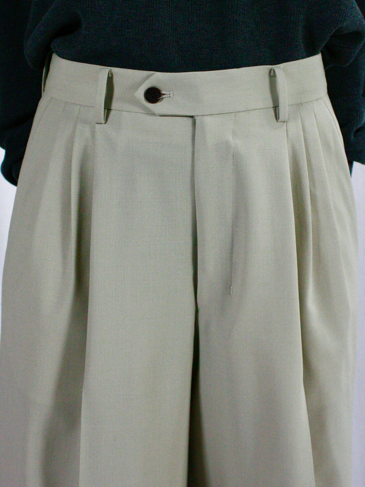 ESLOW / WOOLTORO CULOTTE PANTS / LIGHT BEIGE / A2051FP205