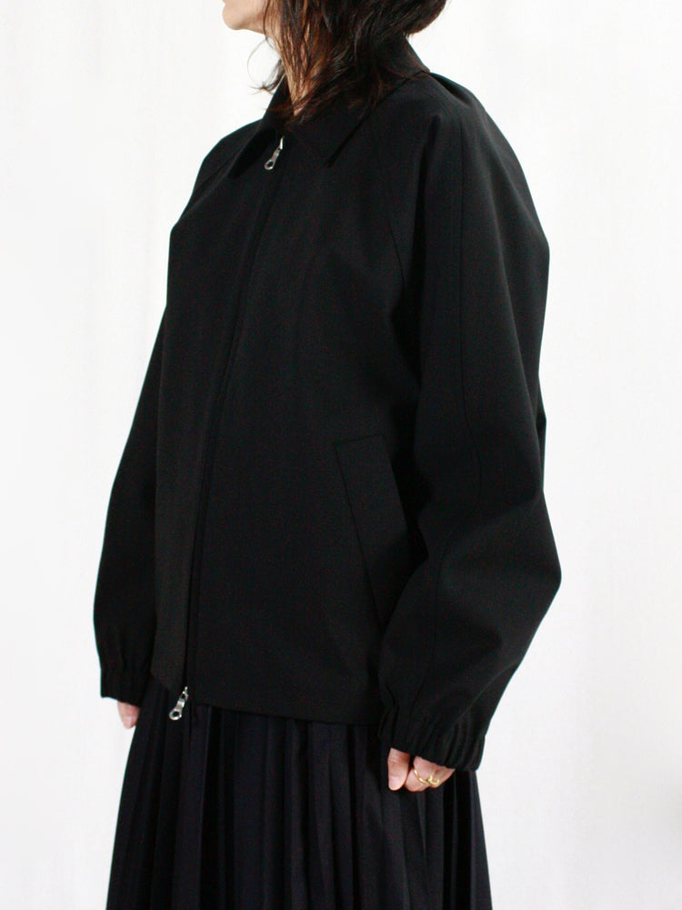 ESLOW / WOOL TORO BONDING WIDE HARRINGTON JACKET / BLACK / A2051FJ200