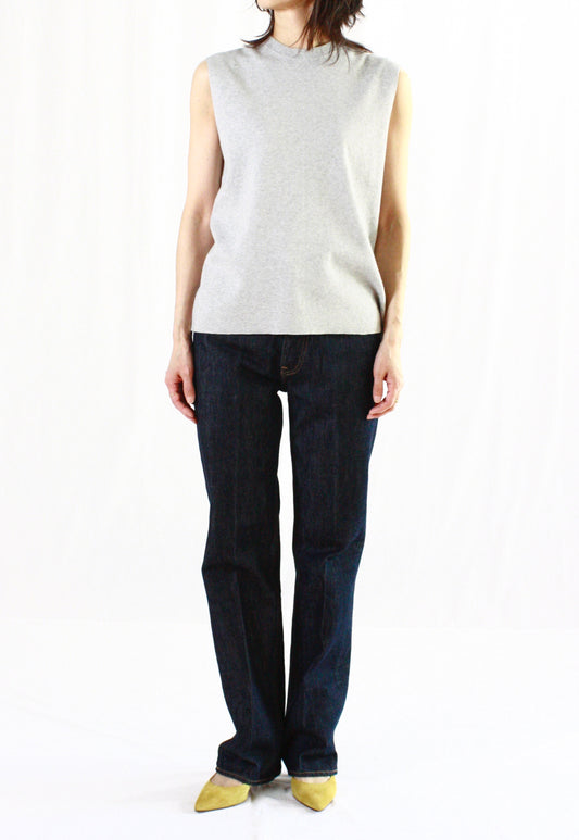 WALANCE / seacell & organic cotton sleeveless top・GRAY・3241-006
