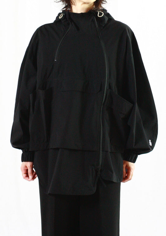 någonstans / 2.5レイヤータフタ W zip pk JK/ジャケット・BLACK・470HA830-0000