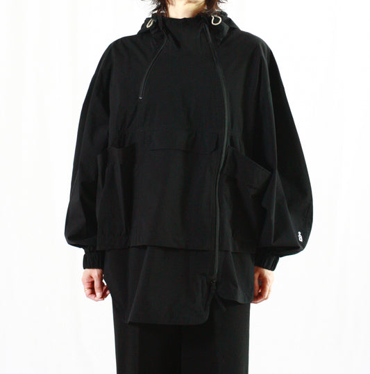 någonstans / 2.5レイヤータフタ W zip pk JK/ジャケット・BLACK・470HA830-0000