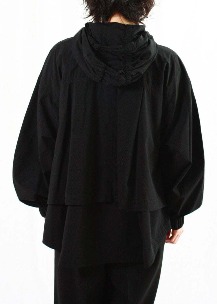 någonstans / 2.5レイヤータフタ W zip pk JK/ジャケット・BLACK・470HA830-0000