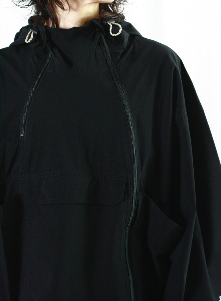 någonstans / 2.5レイヤータフタ W zip pk JK/ジャケット・BLACK・470HA830-0000