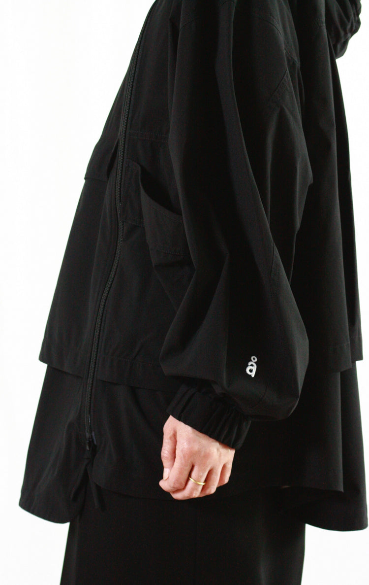 någonstans / 2.5レイヤータフタ W zip pk JK/ジャケット・BLACK・470HA830-0000