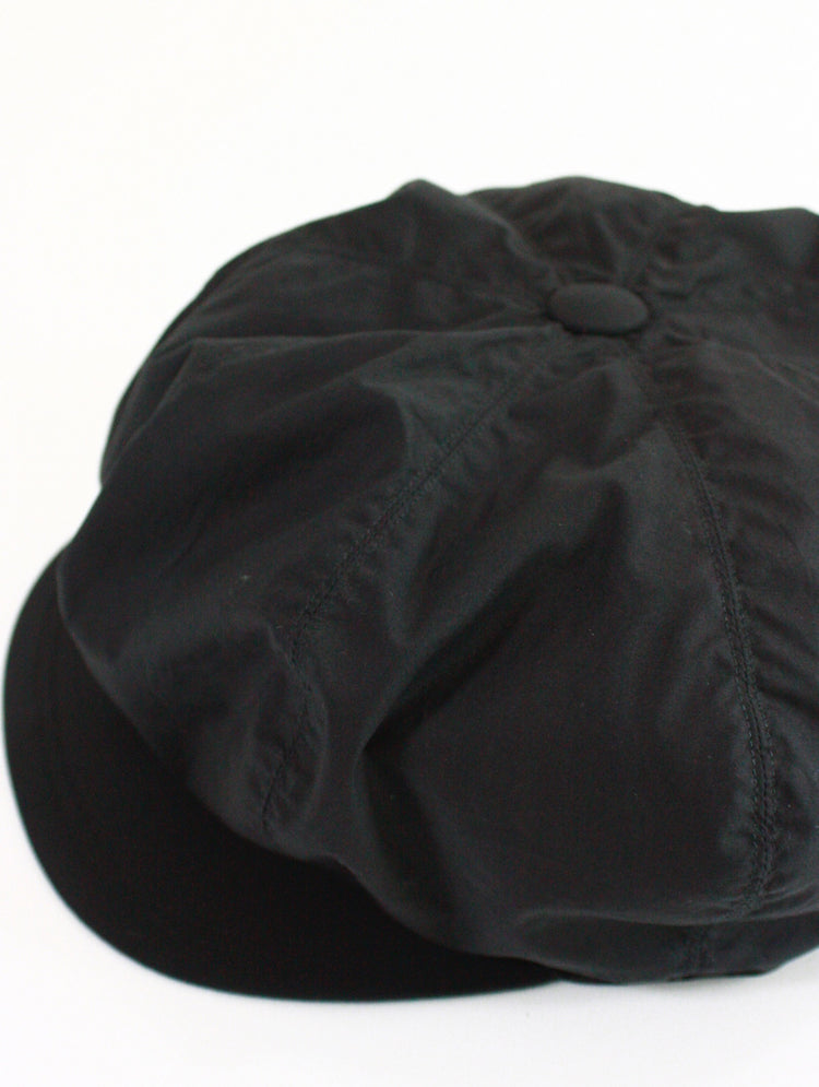 KIJIMA TAKAYUKI / ORGANIC COTTON BIG CASQUETTE / BLACK / No.241111