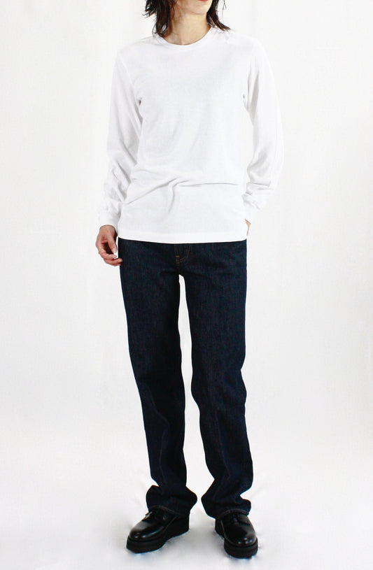 AURALEE / SEAMLESS L/S TEE・WHITE・A00T05ST