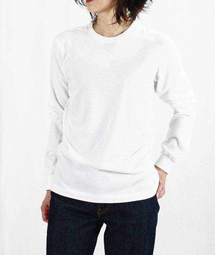 AURALEE / SEAMLESS L/S TEE・WHITE・A00T05ST