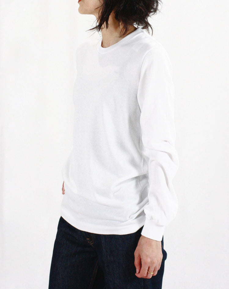 AURALEE / SEAMLESS L/S TEE・WHITE・A00T05ST