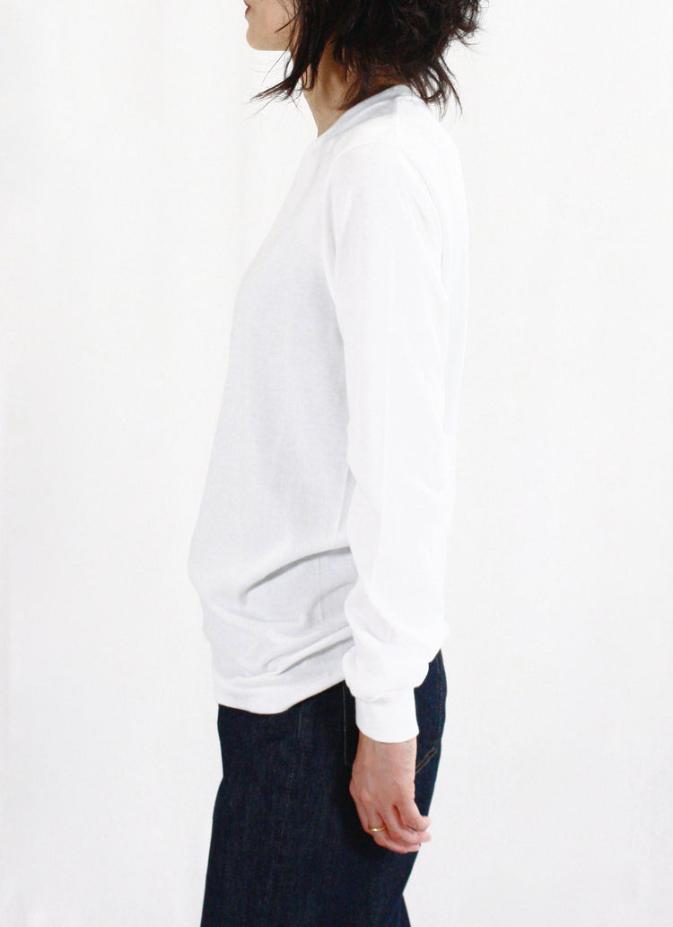 AURALEE / SEAMLESS L/S TEE・WHITE・A00T05ST