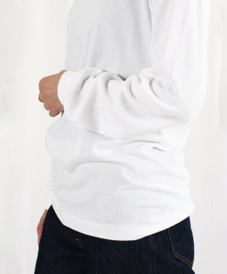 AURALEE / SEAMLESS L/S TEE・WHITE・A00T05ST