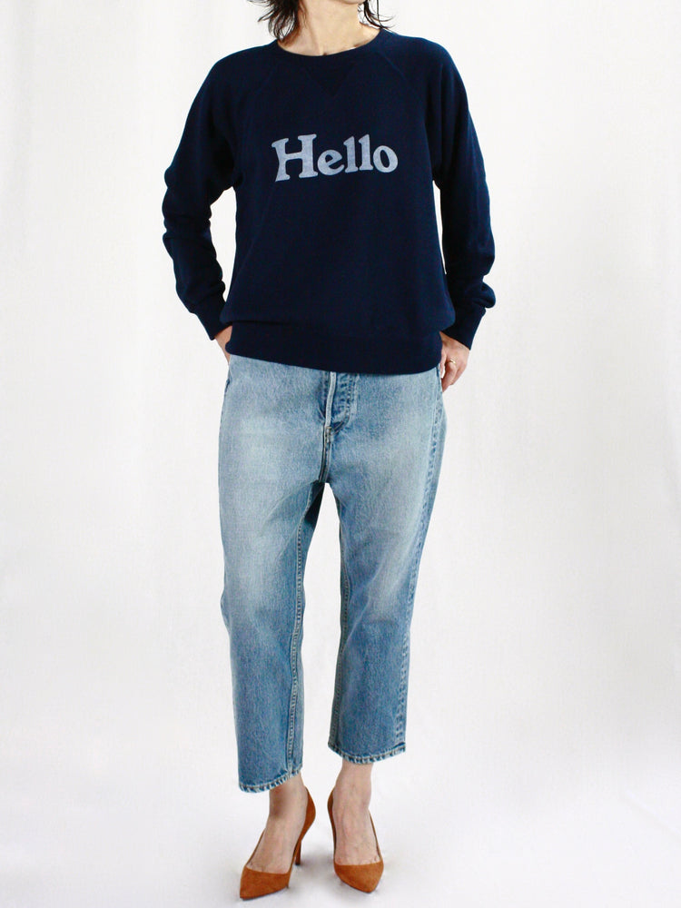 MADISONBLUE / HELLO SWEAT L/S URAKE DYED / NAVY / MB251-7701