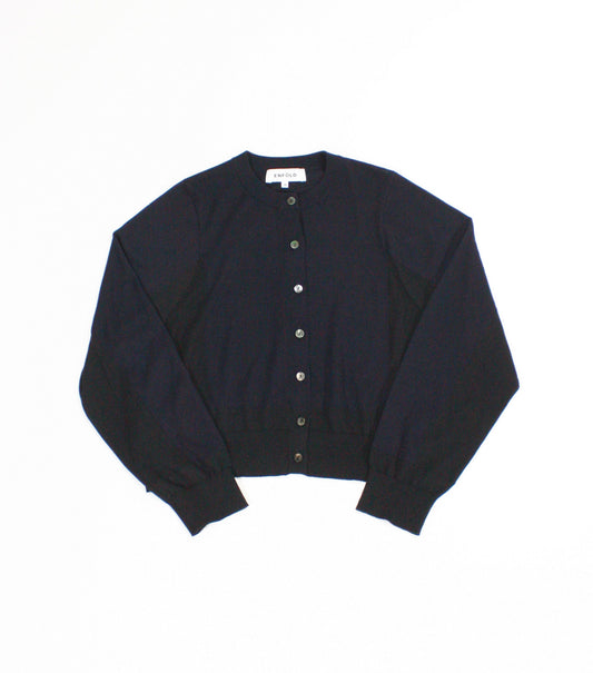 ENFÖLD / COLOR-BLOCK CARDIGAN・Dark Navy・300HA270-1010