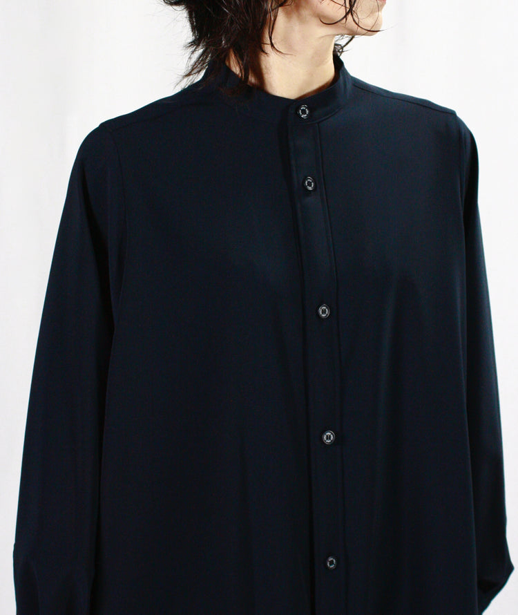 HYKE / MAXI SHIRT DRESS・NAVY・16220