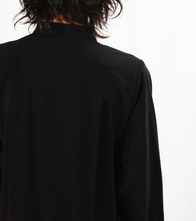 HYKE / MAXI SHIRT DRESS・BLACK・16220