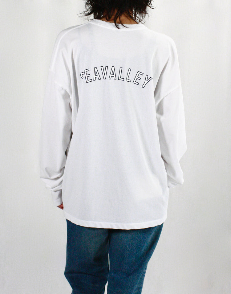 SEA / GRAPHIC L/S TEE（SEAVALLEY BACK PRINT）・MILK・