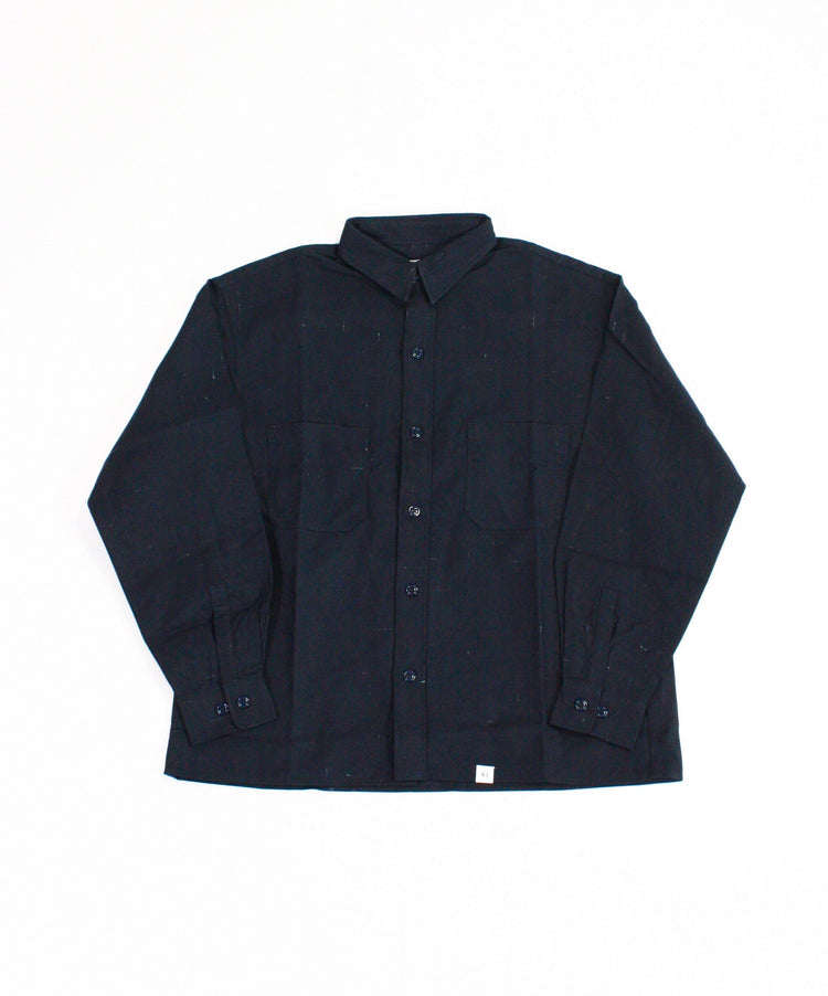 BEDWIN & THE HEARTBREAKERS / L/S WORK SHIRT "BOB" / NAVY / 24AB1740