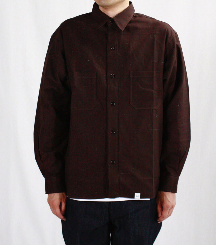 BEDWIN & THE HEARTBREAKERS / L/S WORK SHIRT "BOB" / BROWN / 24AB1740