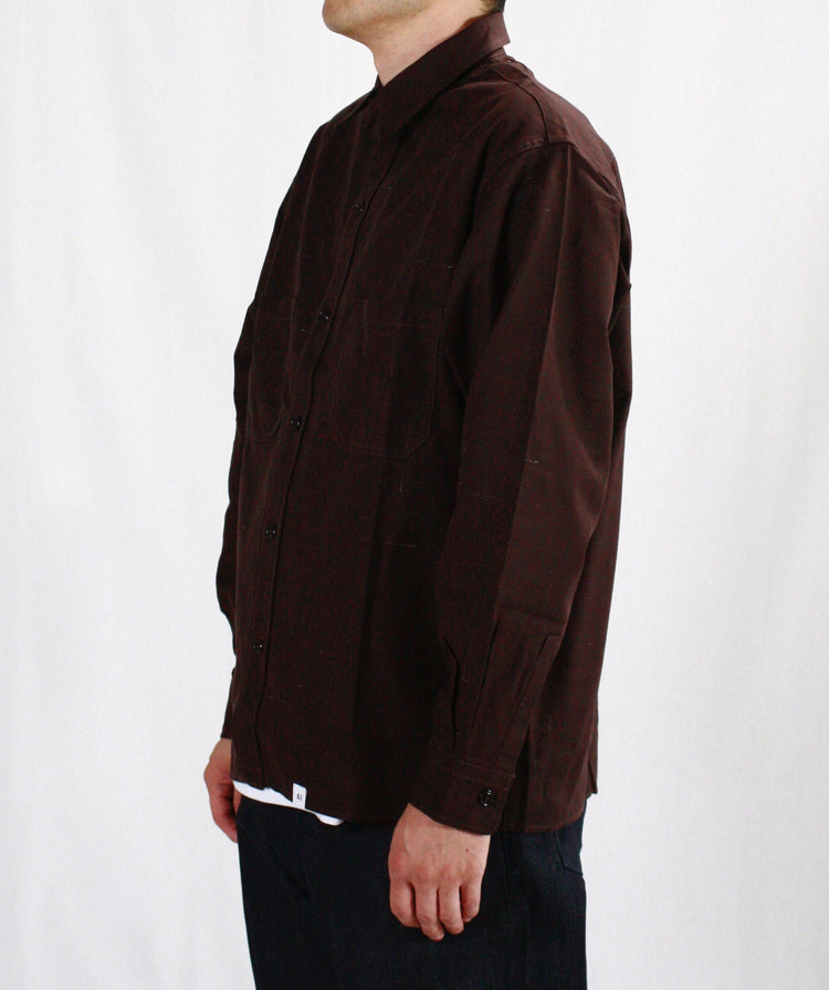 BEDWIN & THE HEARTBREAKERS / L/S WORK SHIRT "BOB" / BROWN / 24AB1740