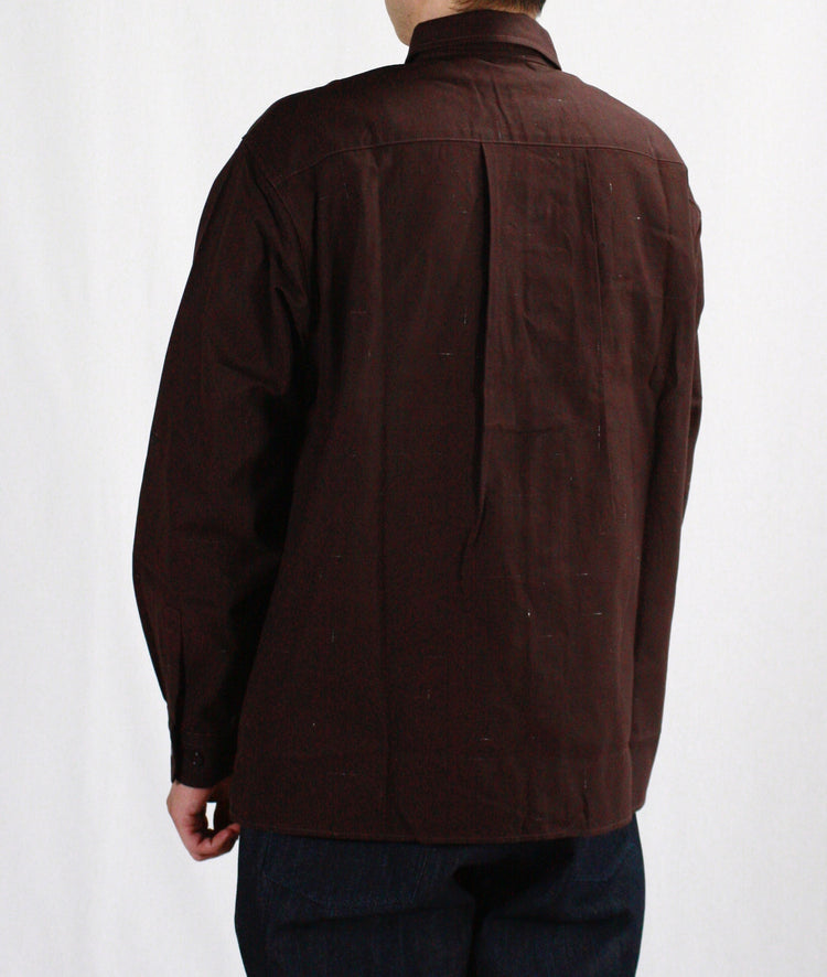 BEDWIN & THE HEARTBREAKERS / L/S WORK SHIRT "BOB" / BROWN / 24AB1740