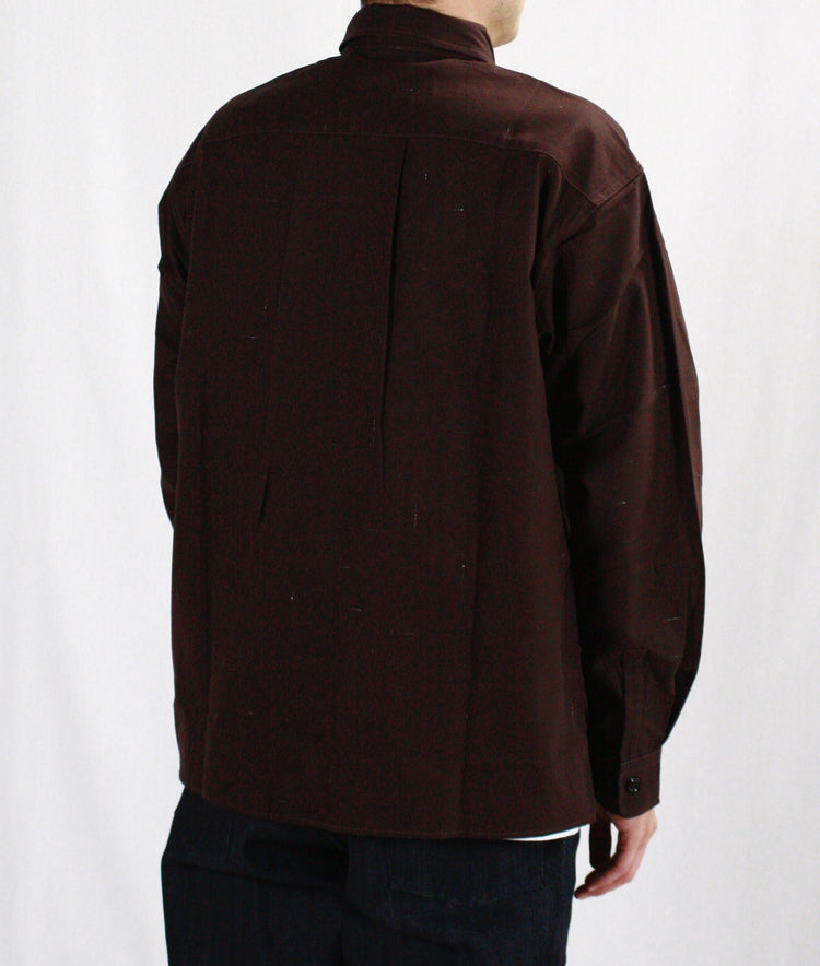 BEDWIN & THE HEARTBREAKERS / L/S WORK SHIRT "BOB" / BROWN / 24AB1740