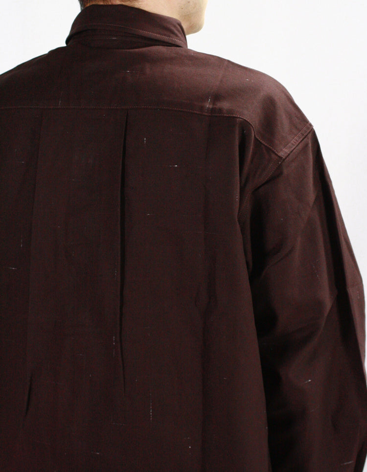 BEDWIN & THE HEARTBREAKERS / L/S WORK SHIRT "BOB" / BROWN / 24AB1740