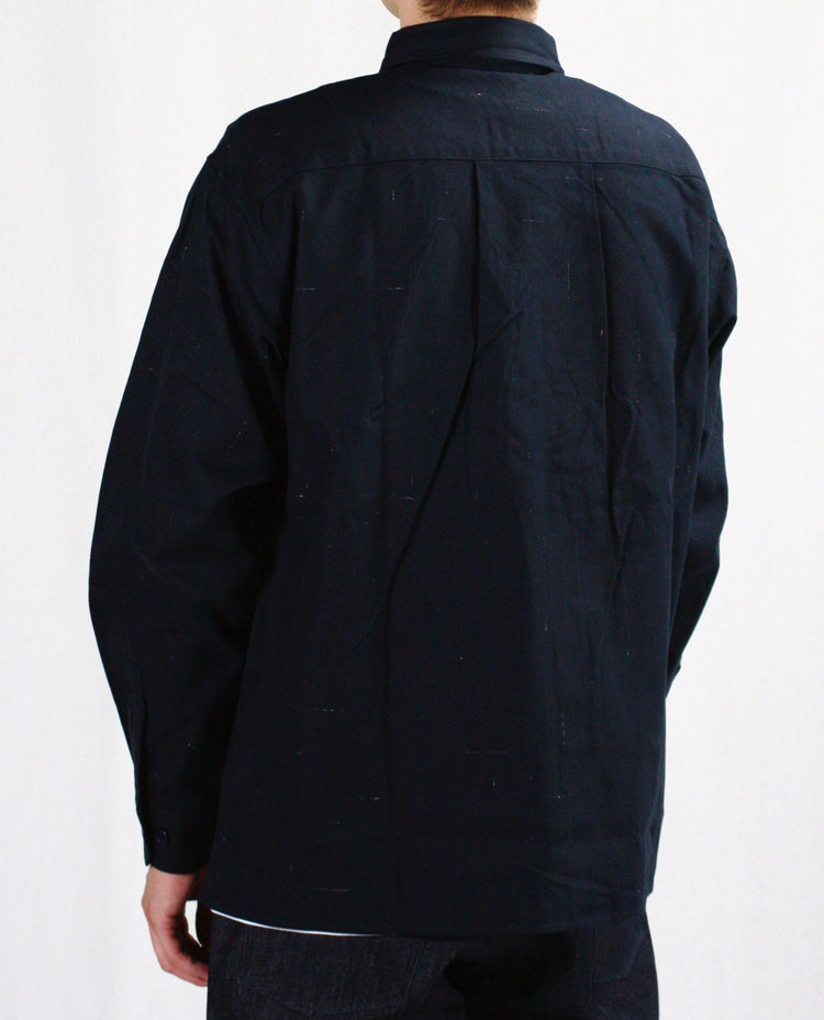 BEDWIN & THE HEARTBREAKERS / L/S WORK SHIRT "BOB" / NAVY / 24AB1740