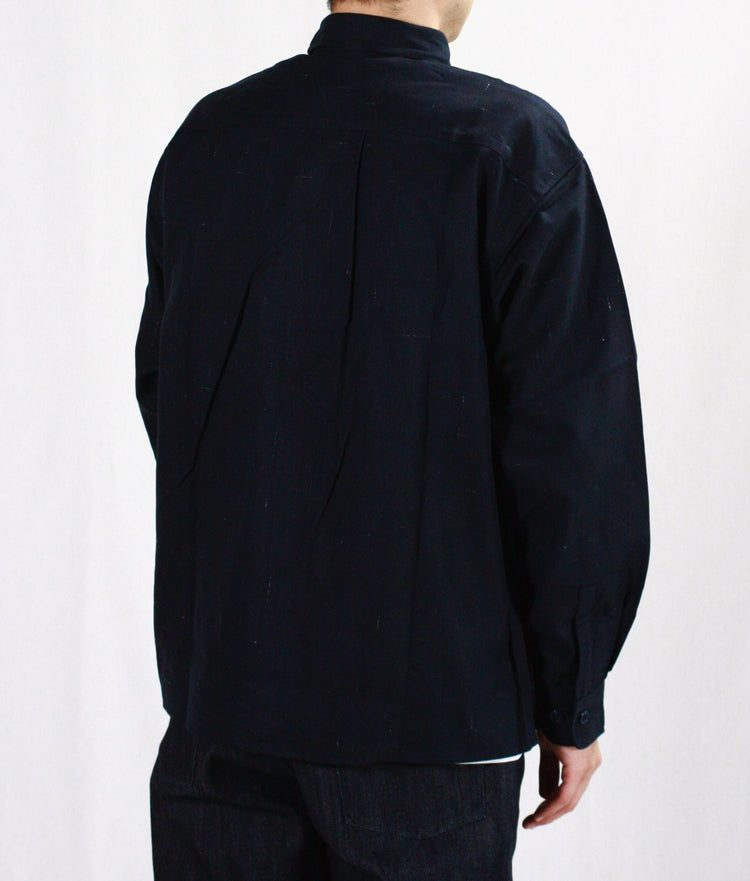 BEDWIN & THE HEARTBREAKERS / L/S WORK SHIRT "BOB" / NAVY / 24AB1740