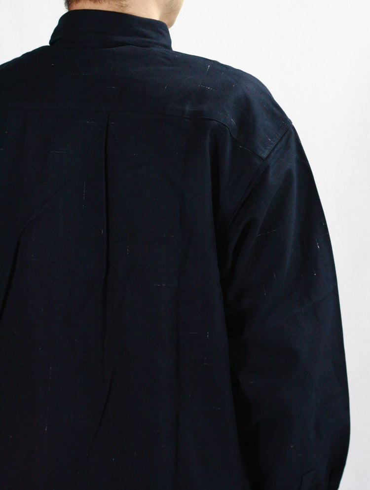 BEDWIN & THE HEARTBREAKERS / L/S WORK SHIRT "BOB" / NAVY / 24AB1740