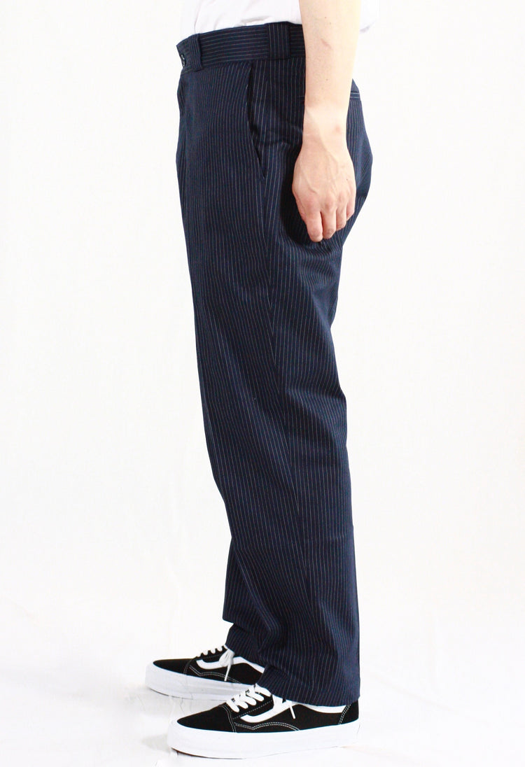 BEDWIN & THE HEARTBREAKERS / 10L STRIPE WORK PANTS "THUNDERS" / NAVY / 24AB4725