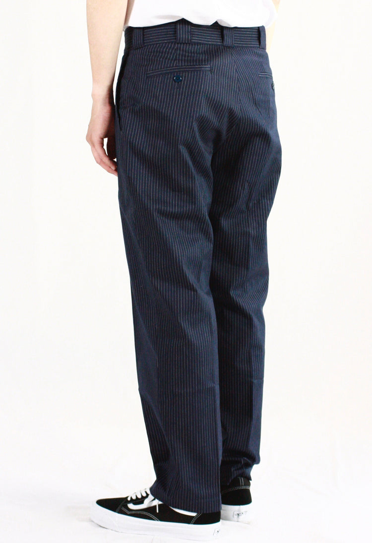 BEDWIN & THE HEARTBREAKERS / 10L STRIPE WORK PANTS "THUNDERS" / NAVY / 24AB4725