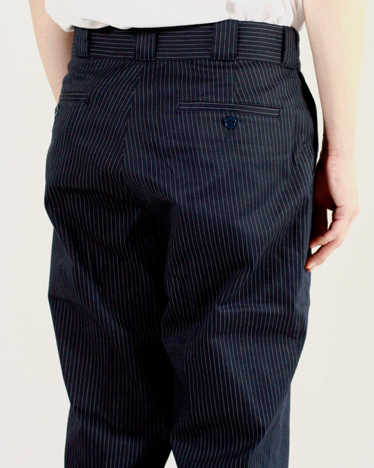 BEDWIN & THE HEARTBREAKERS / 10L STRIPE WORK PANTS "THUNDERS" / NAVY / 24AB4725