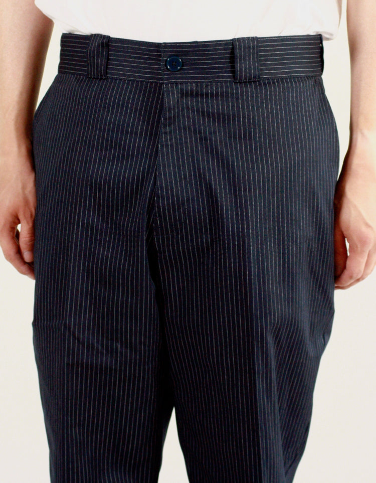 BEDWIN & THE HEARTBREAKERS / 10L STRIPE WORK PANTS "THUNDERS" / NAVY / 24AB4725