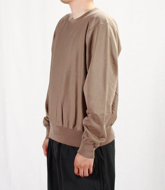 AURALEE / ELASTIC HIGH GAUGE SWEAT P/O / GRAY BEIGE / A24AP02NU