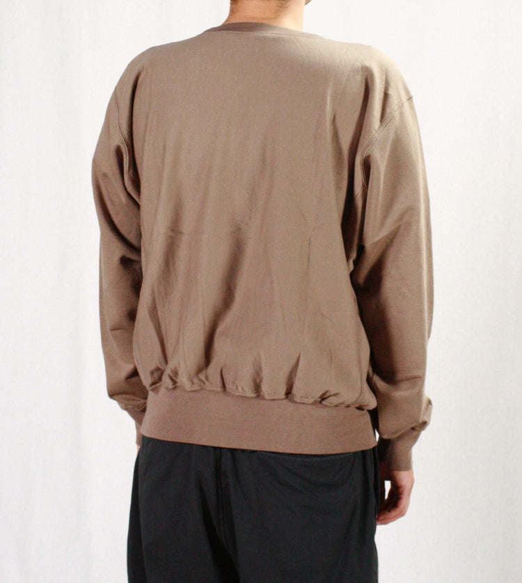 AURALEE / ELASTIC HIGH GAUGE SWEAT P/O / GRAY BEIGE / A24AP02NU