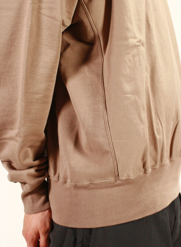 AURALEE / ELASTIC HIGH GAUGE SWEAT P/O / GRAY BEIGE / A24AP02NU