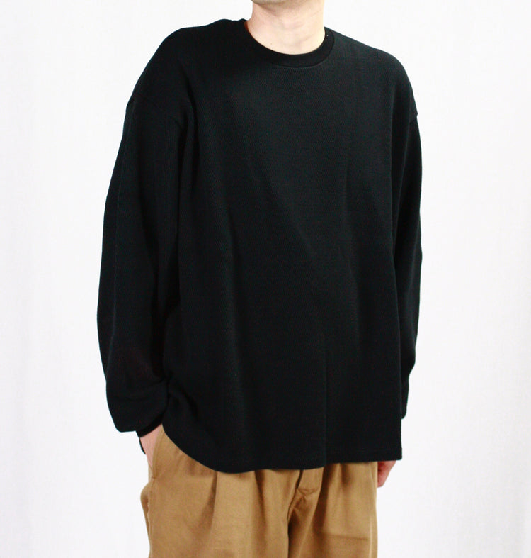 POLYPLOID / OVERSIZE LONGSLEEVE C / BLACK / C-7-001-014 /