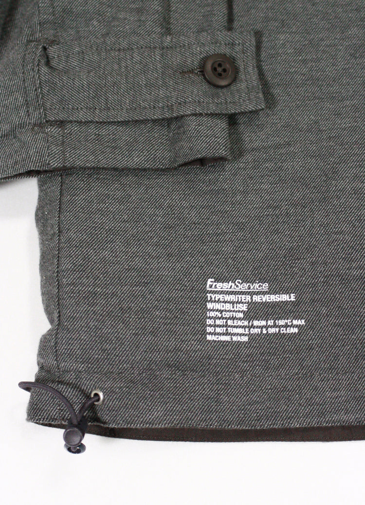 FreshService / TYPEWRITER REVERSIBLE WINDBLUSE / GRAY / FSC243-30007 /