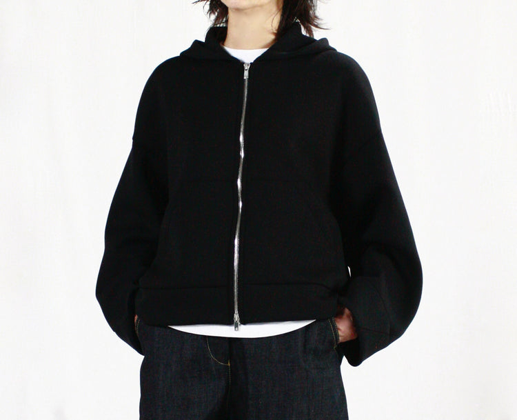 ENFÖLD / SOLID HOODIE / BLACK / 300HA180-1140