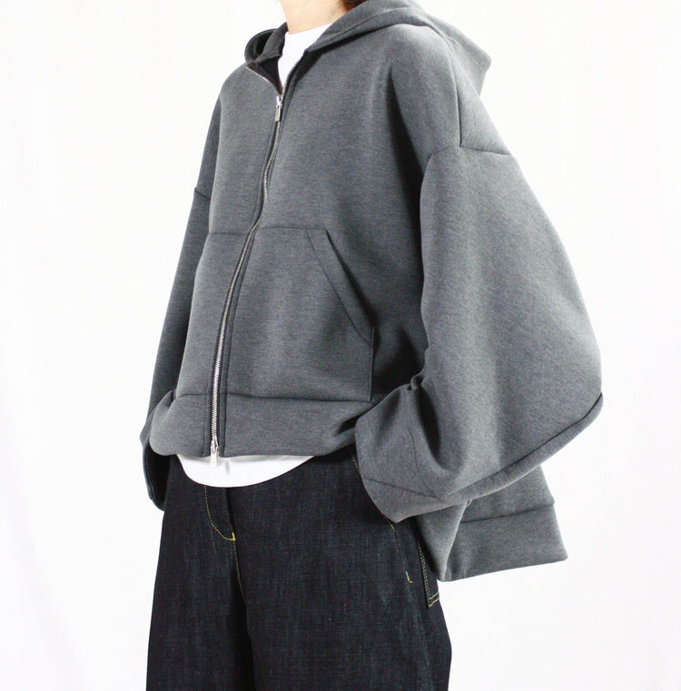 ENFÖLD / SOLID HOODIE / Charcoal Gray / 300HA180-1140