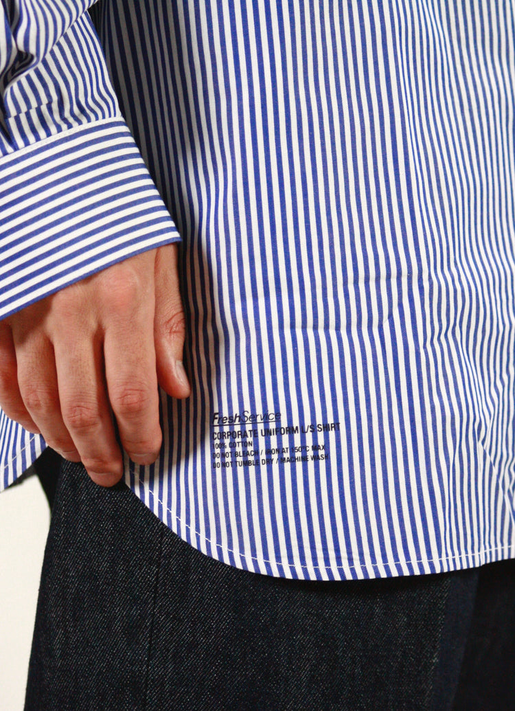 FreshService / CORPORATE UNIFORM L/S SHIRT / BLUE ST /