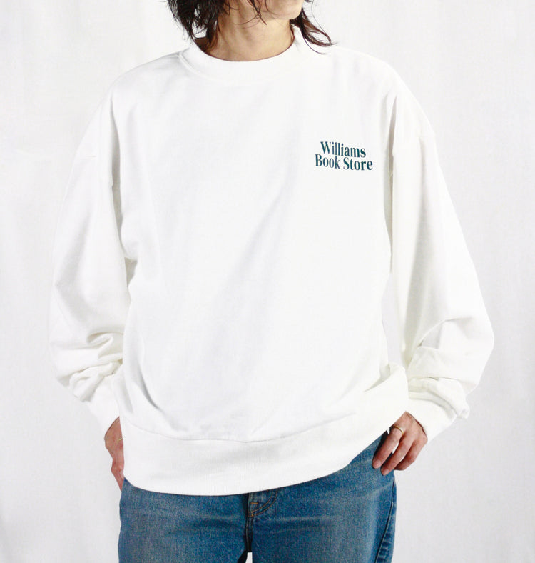 THE SHINZONE / BOOK STORE SWEATSHIRT / WHITE / 24AMSCU08