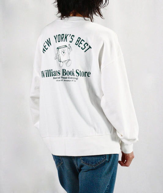 THE SHINZONE / BOOK STORE SWEATSHIRT / WHITE / 24AMSCU08