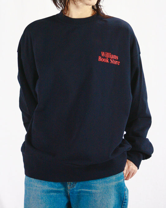 THE SHINZONE / BOOK STORE SWEATSHIRT / NAVY / 24AMSCU08