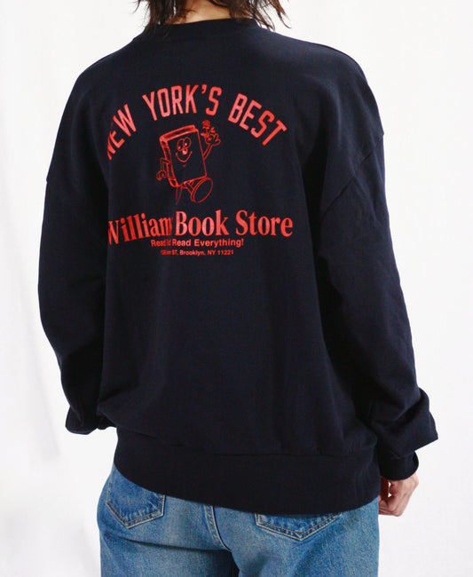 THE SHINZONE / BOOK STORE SWEATSHIRT / NAVY / 24AMSCU08