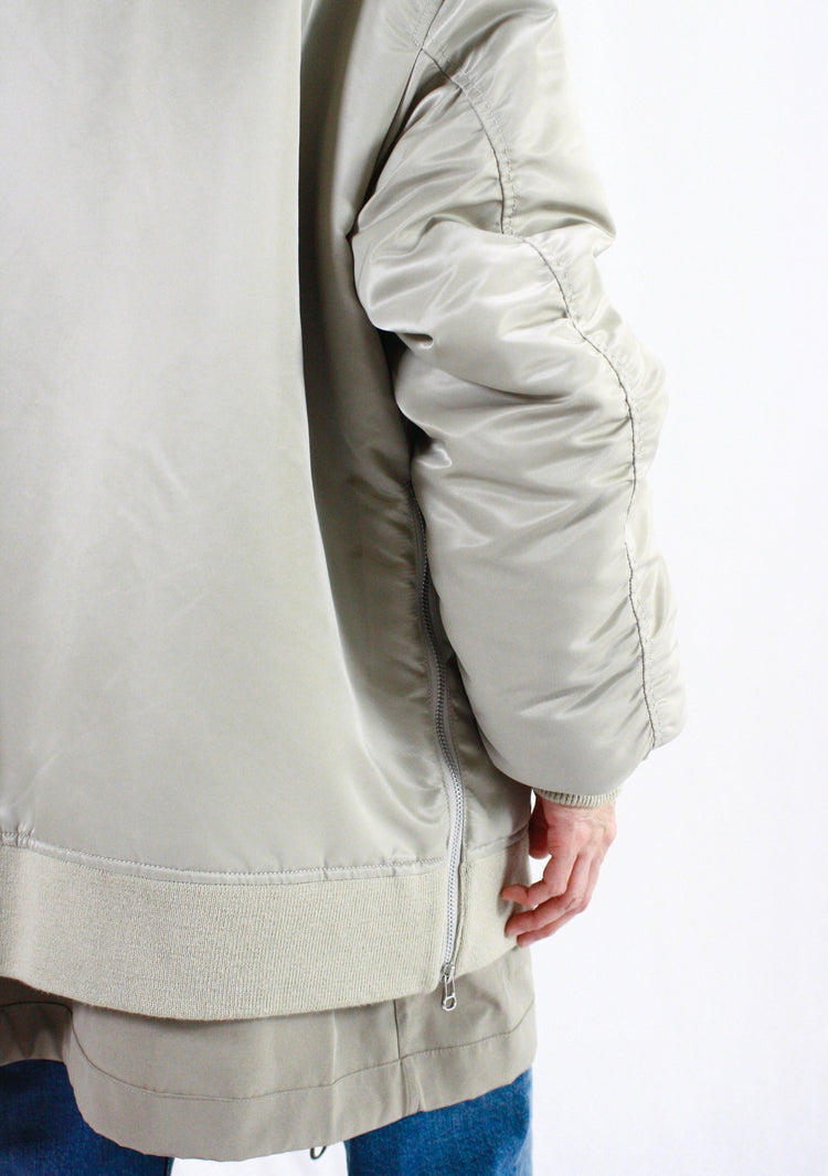 08sircus / MA-1 reversible jacket / khaki beige / S24AW-OT01