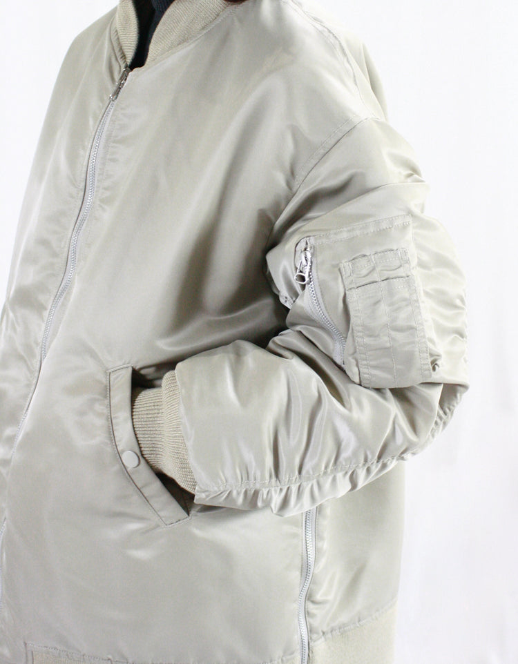 08sircus / MA-1 reversible jacket / khaki beige / S24AW-OT01