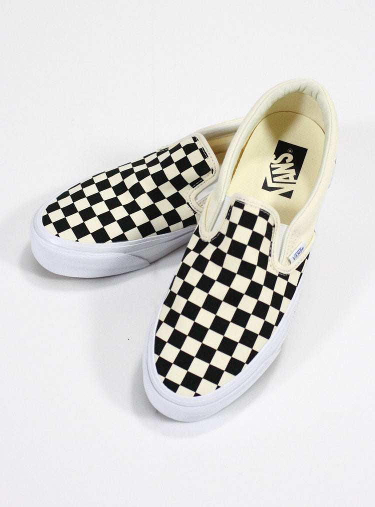 VANS / SLIP ON REISSUE 98 / CHECKER BLACK/OFF WHITE