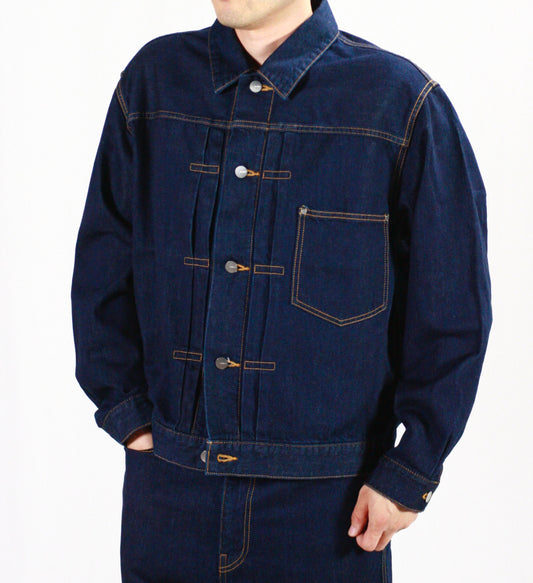 WEWILL / TRUCKER JACKET 1st / NAVY / W-015-3008